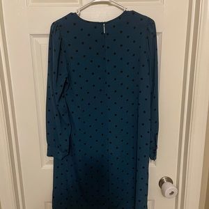 Old Navy Emrald green polka dot dress